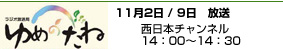 ゆめのたね ポッドキャスト 11/2/9 